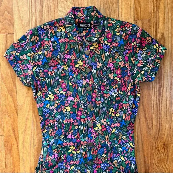 Floral Multicolor Jumpsuit - Picture 5 of 10